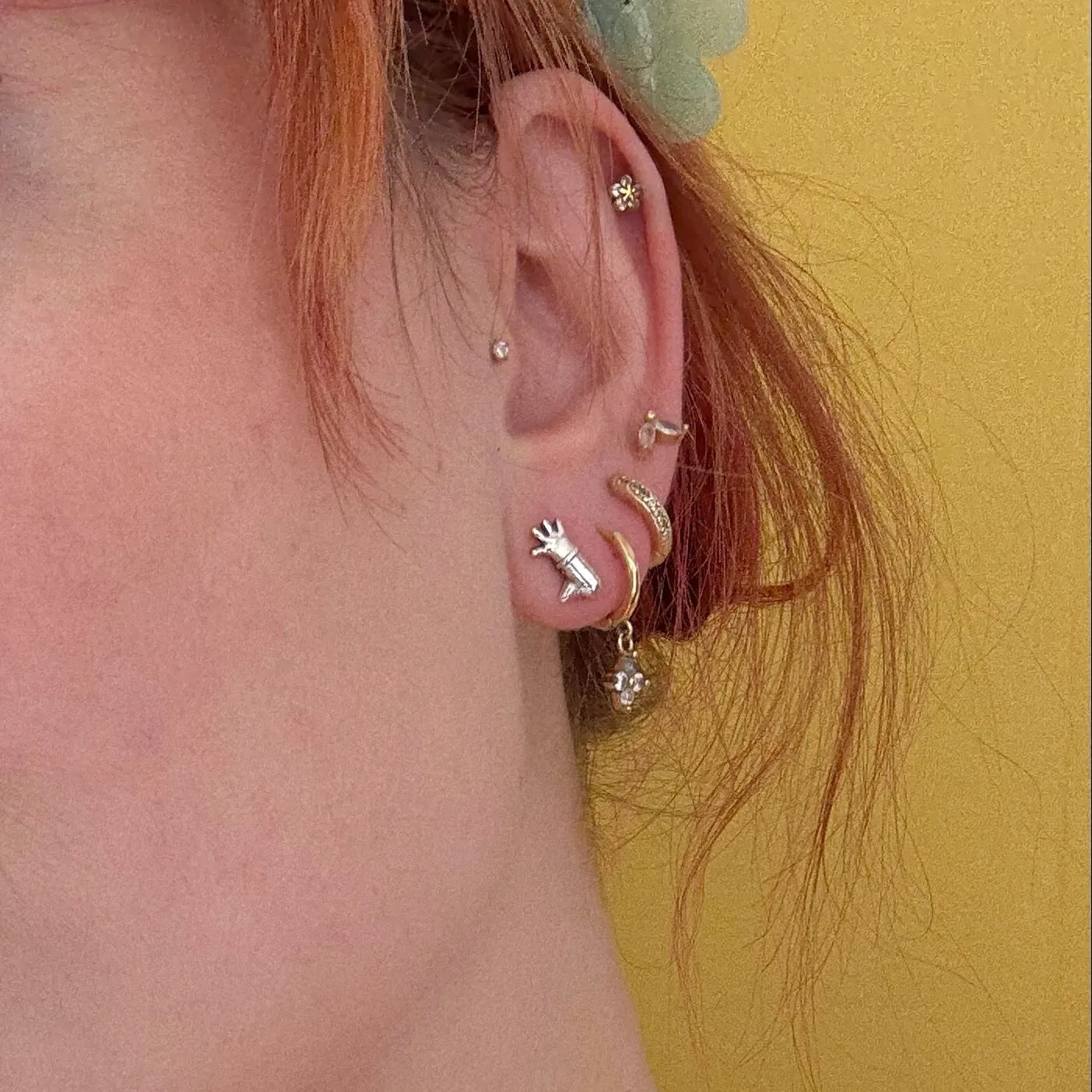 Feathers McGraw Stud Earrings (18ct Gold Vermeil) sold by Licensed to Charm product image thumbnail 2