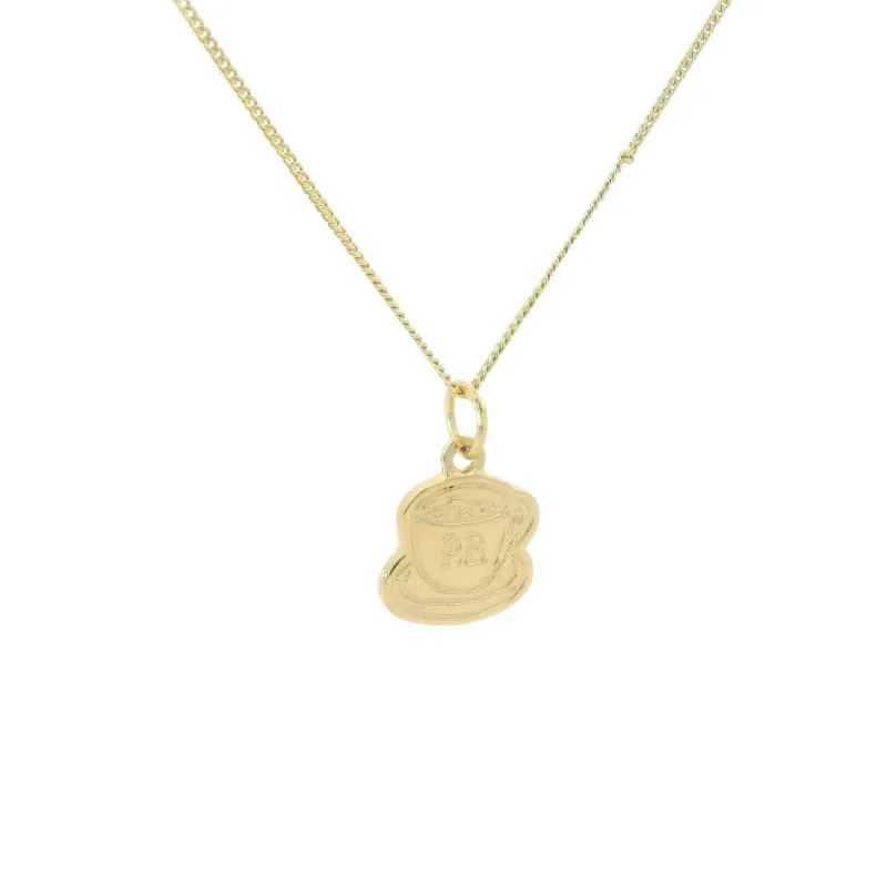 Paddington Mini Hot Chocolate Cup Necklace (18ct Gold Vermeil) sold by Licensed to Charm