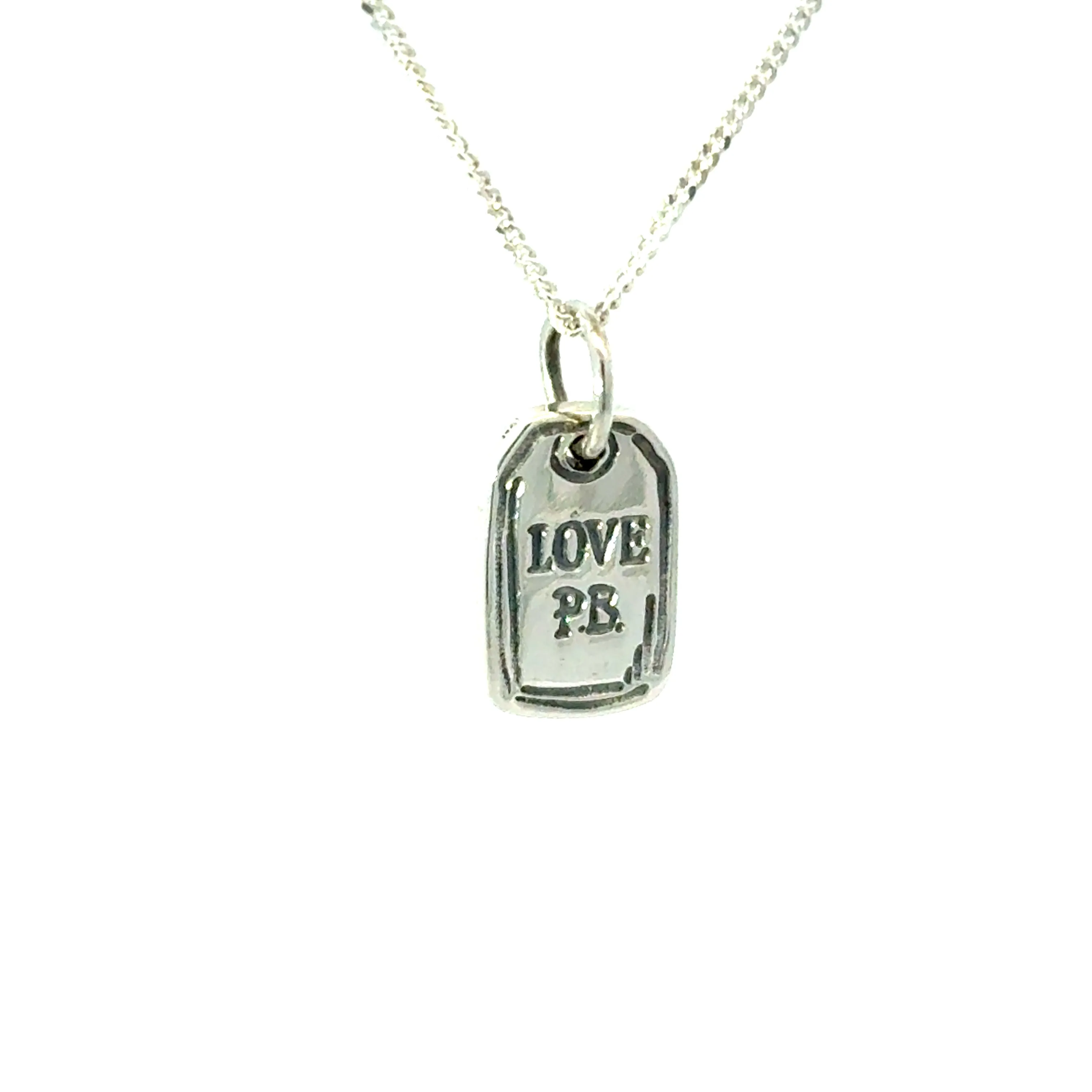 Paddington™ Mini Love PB Luggage Tag Necklace (Sterling Silver) sold by Licensed to Charm