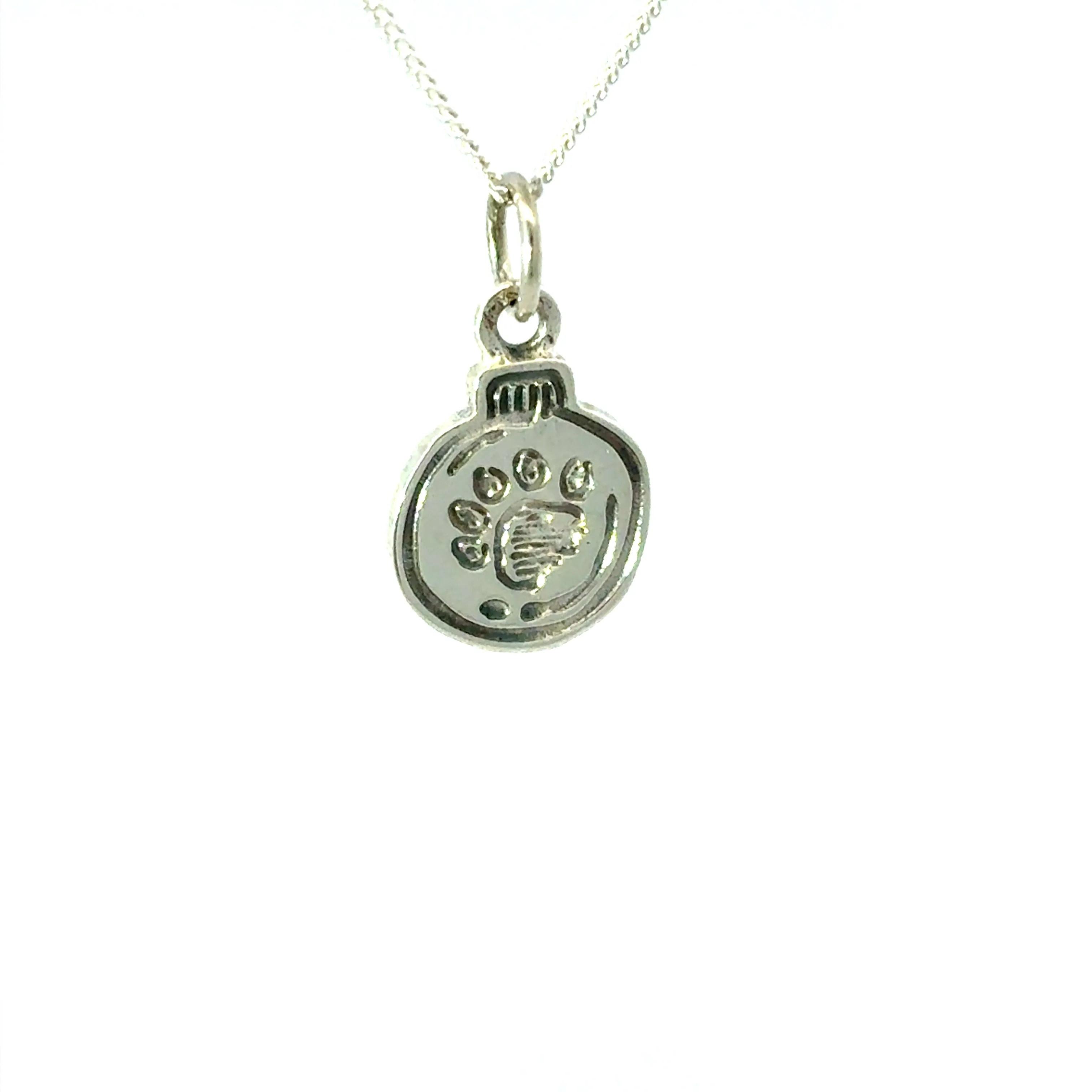 Paddington™ Mini Bauble Pawprint Necklace (Sterling Silver) sold by Licensed to Charm