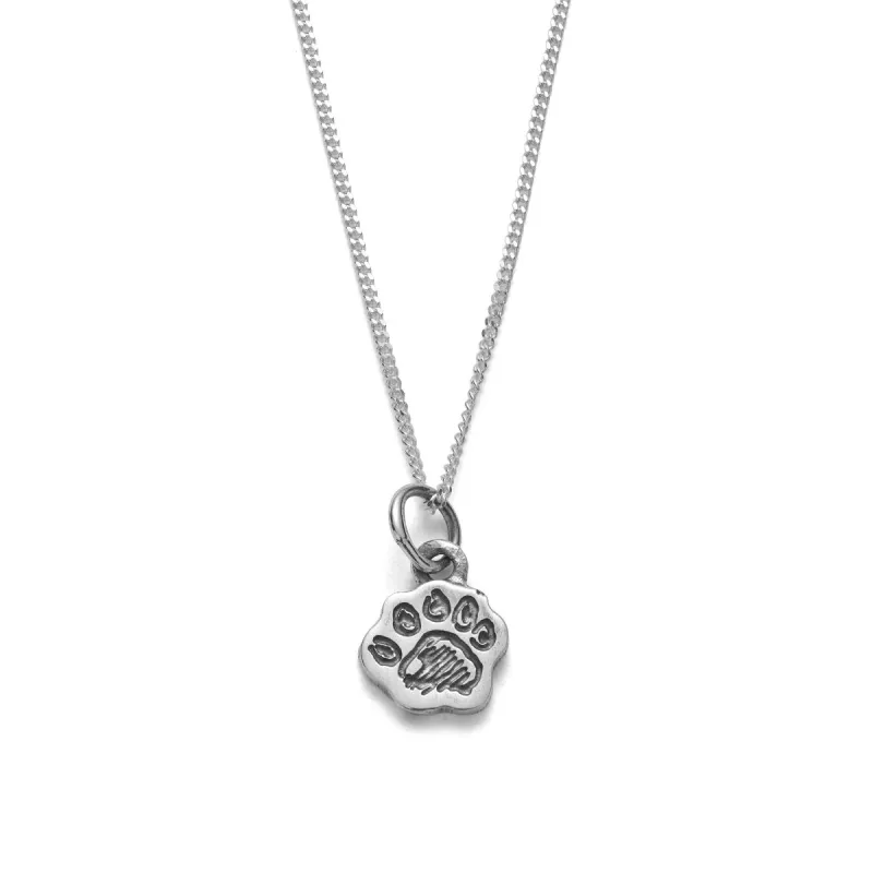 Paddington™ Mini Paw Necklace (Sterling Silver) sold by Licensed to Charm