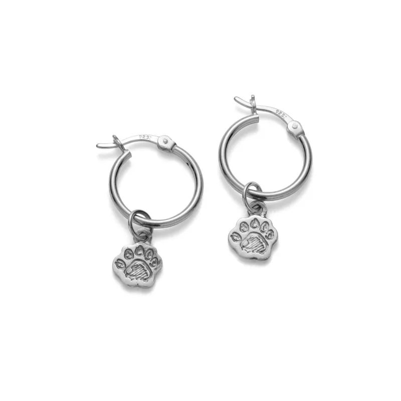 Paddington™ Paw Hoop Earrings (Sterling Silver) sold by Licensed to Charm