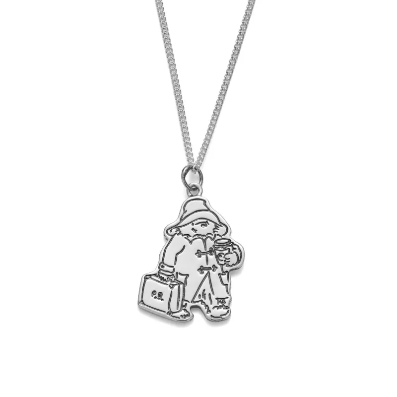 Paddington™ with Suitcase & Marmalade Necklace (Sterling Silver) sold by Licensed to Charm