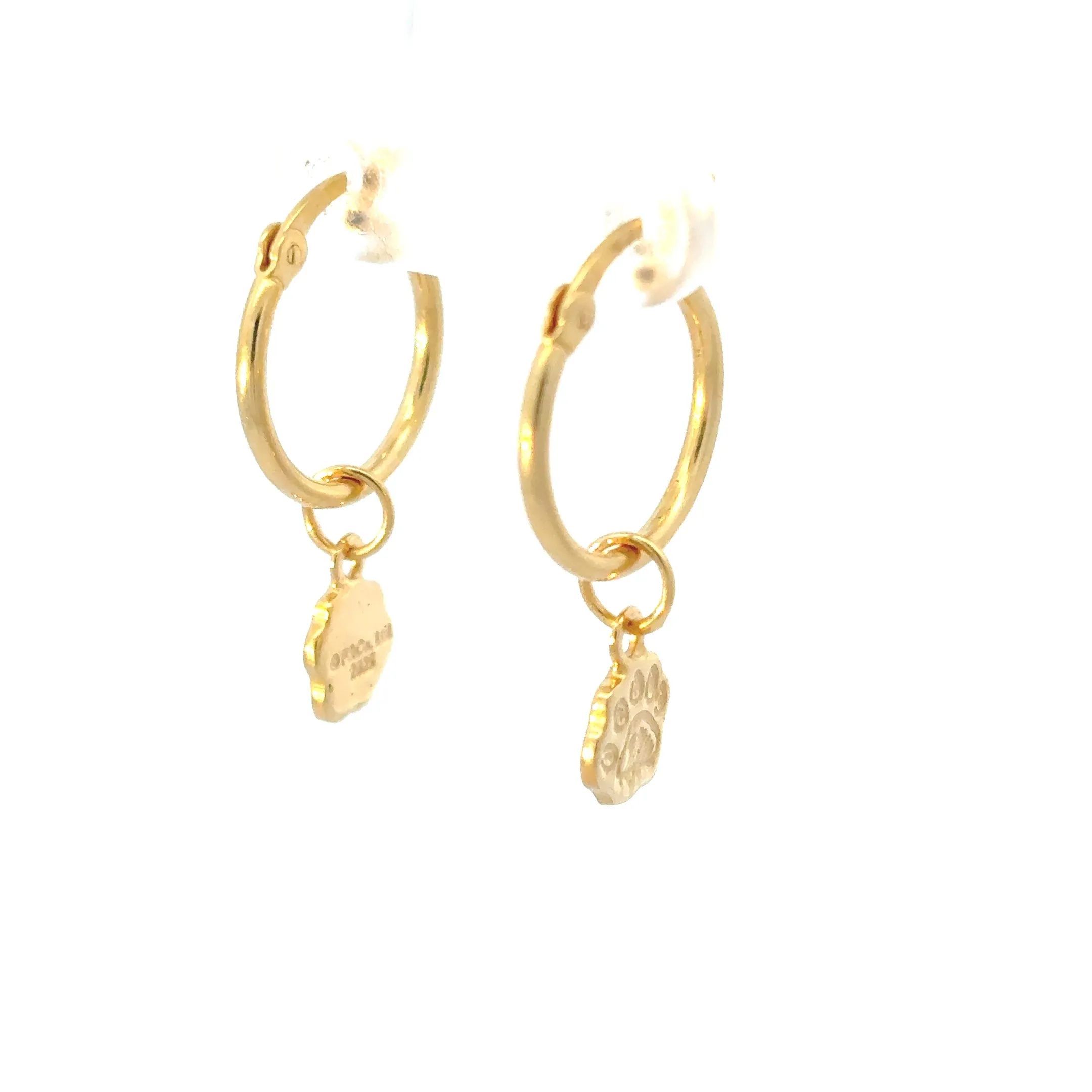 Paddington™ Paw Hoop Earrings (18ct Gold Vermeil) sold by Licensed to Charm product image thumbnail 3