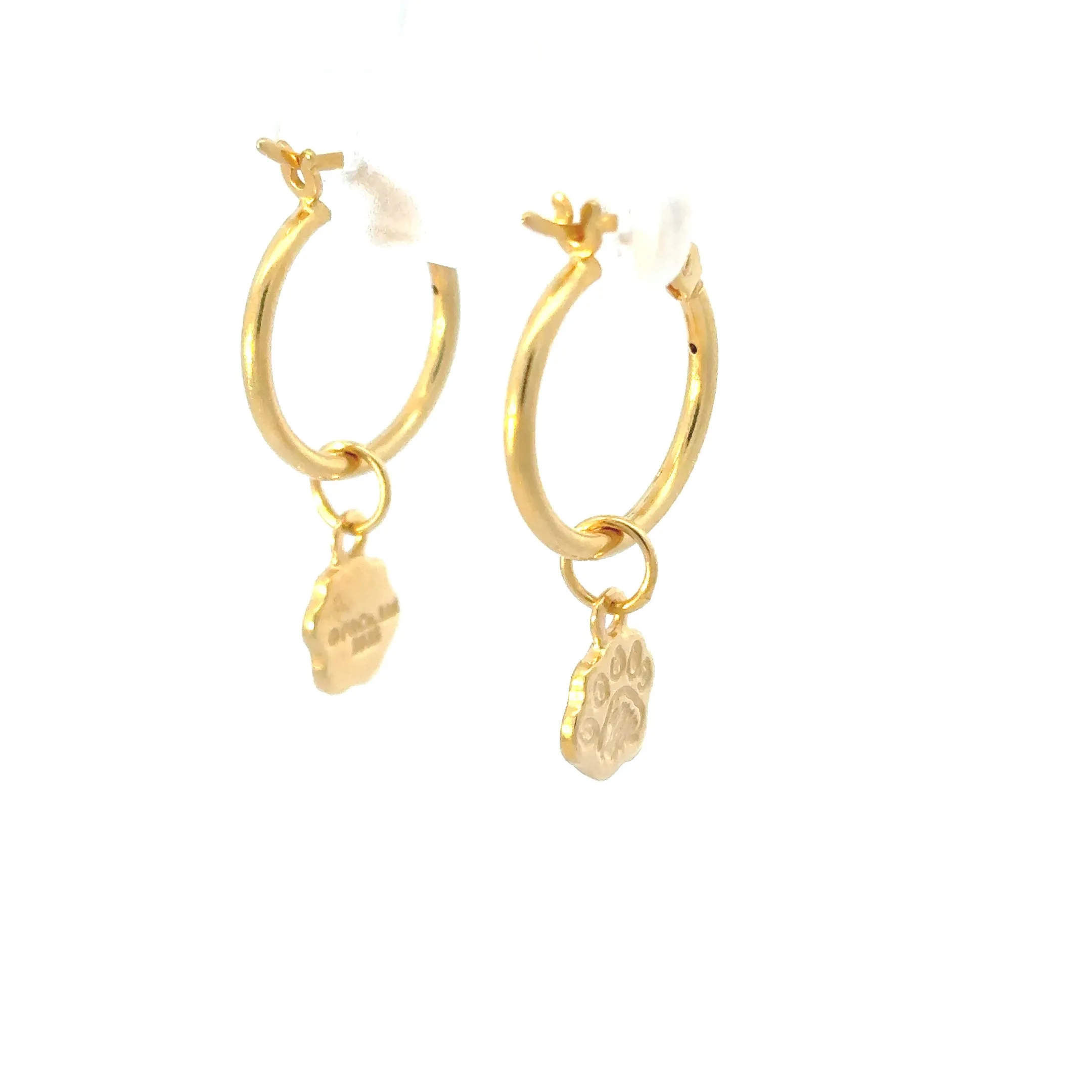 Paddington™ Paw Hoop Earrings (18ct Gold Vermeil) sold by Licensed to Charm product image thumbnail 2