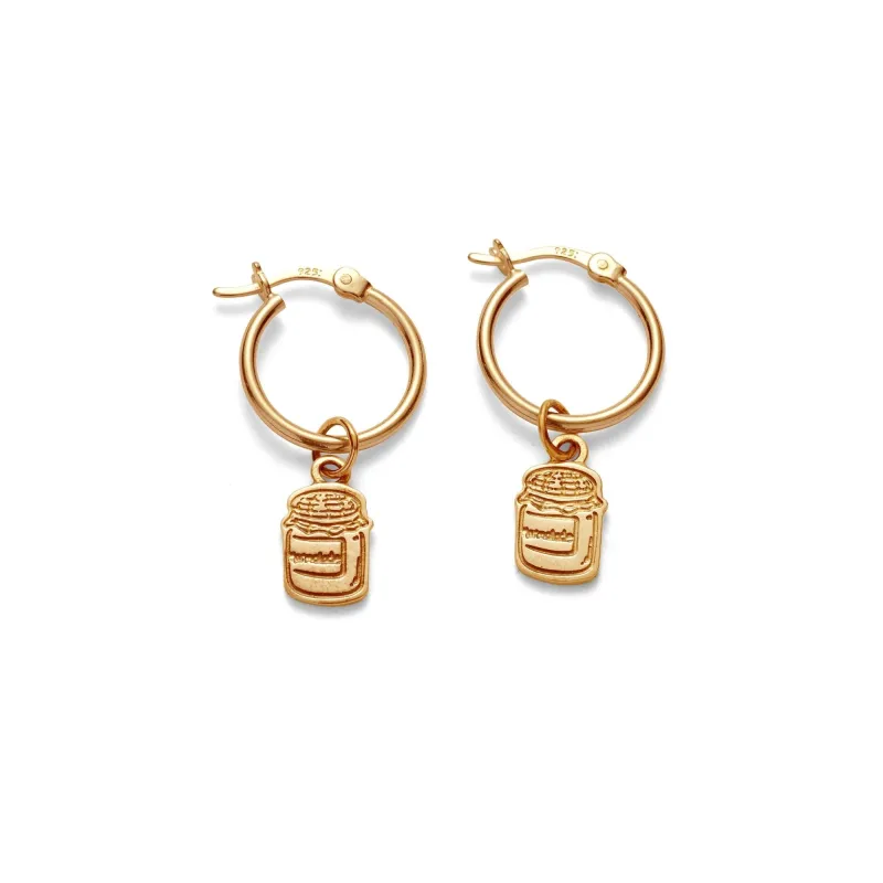 Paddington™ Marmalade Jar Hoop Earrings (18ct Gold Vermeil) sold by Licensed to Charm