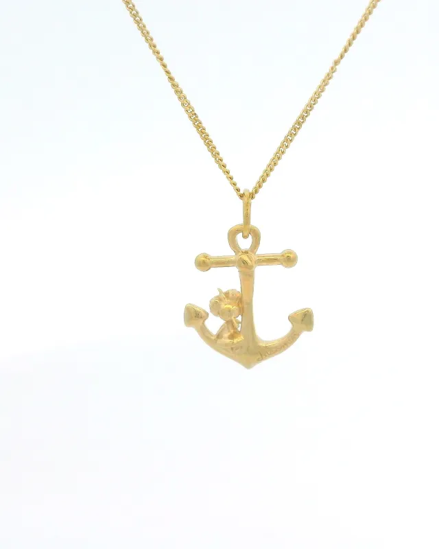 Moomin Anchor Bob Necklace (18ct Gold Vermeil) sold by Licensed to Charm