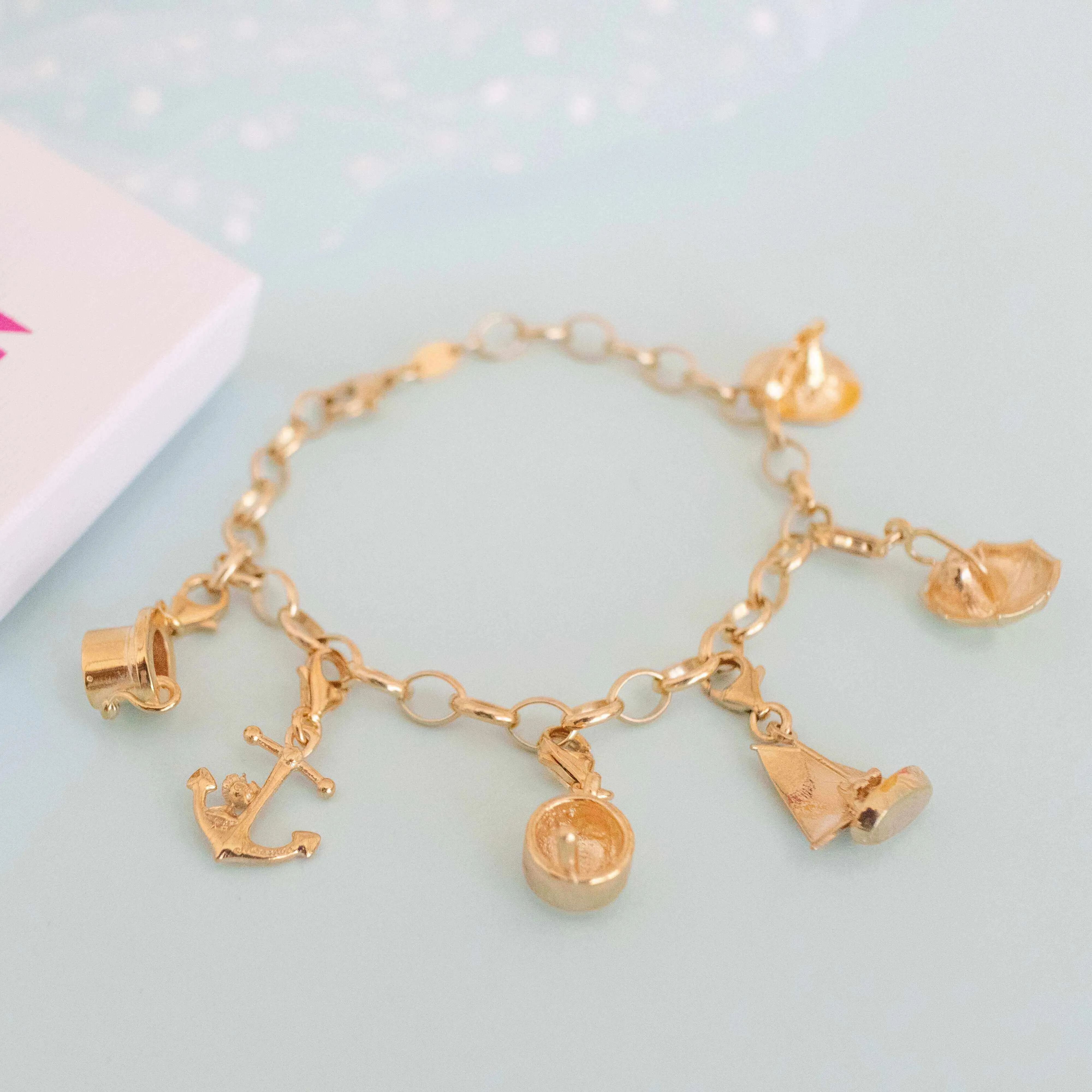 Moomin Nibling Umbrella Charm (18ct Gold Vermeil) sold by Licensed to Charm product image thumbnail 2