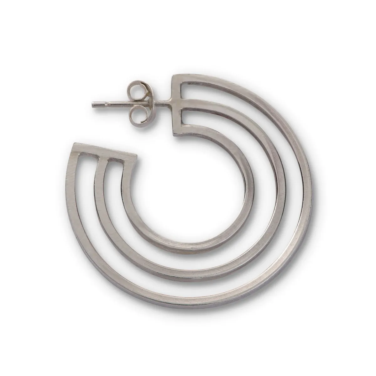 Licensed To Charm Logo Hoop Earrings sold by Licensed to Charm product image thumbnail 3