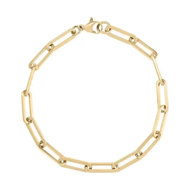 Paperclip Bracelet (18ct Gold Vermeil) sold by Licensed to Charm