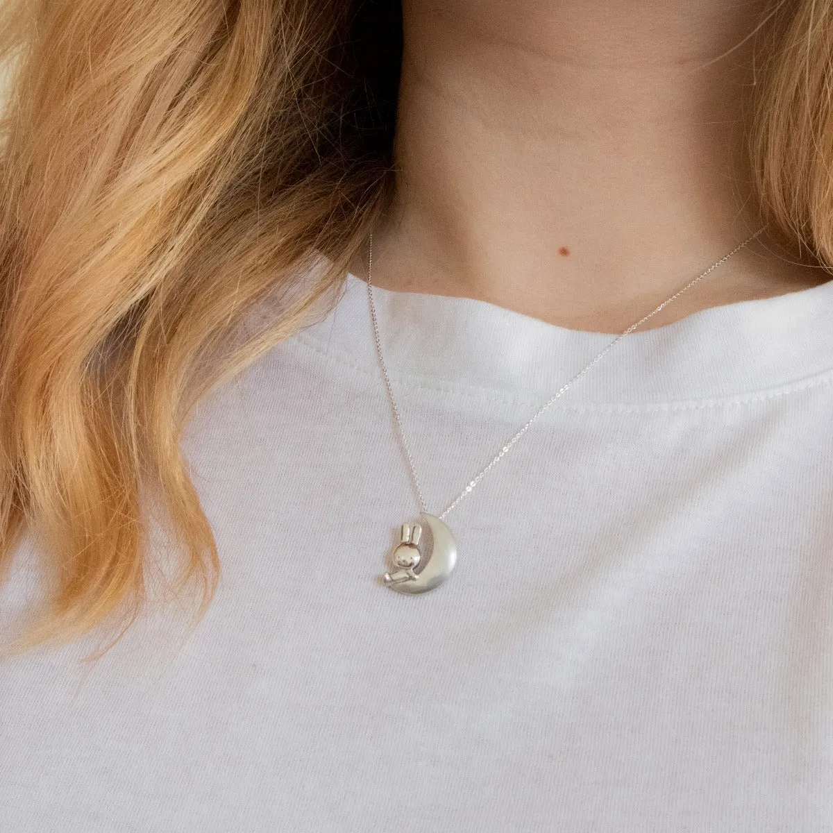 Miffy & The Moon Necklace (Sterling Silver) sold by Licensed to Charm product image thumbnail 2