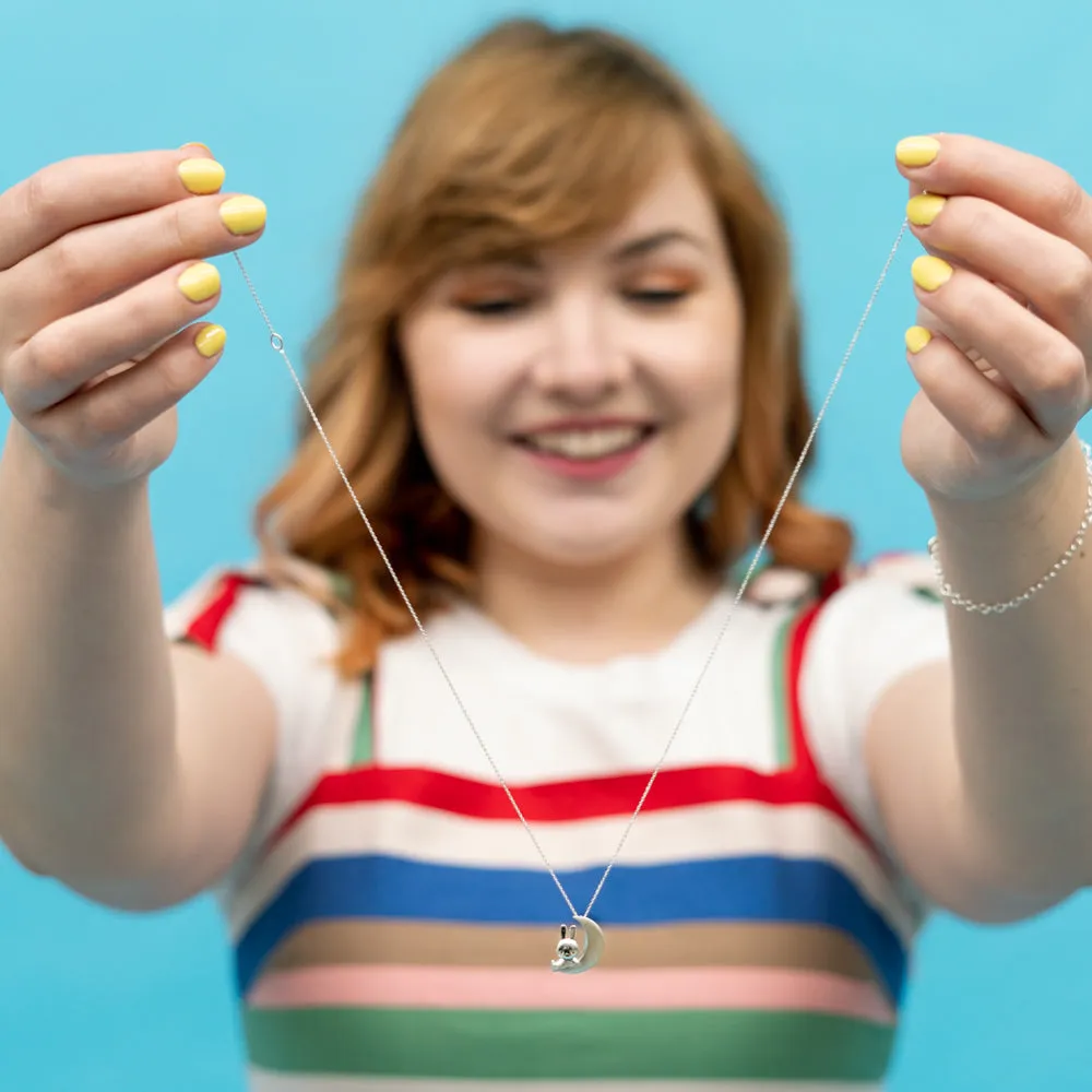 Miffy & The Moon Necklace (Sterling Silver) sold by Licensed to Charm product image thumbnail 4