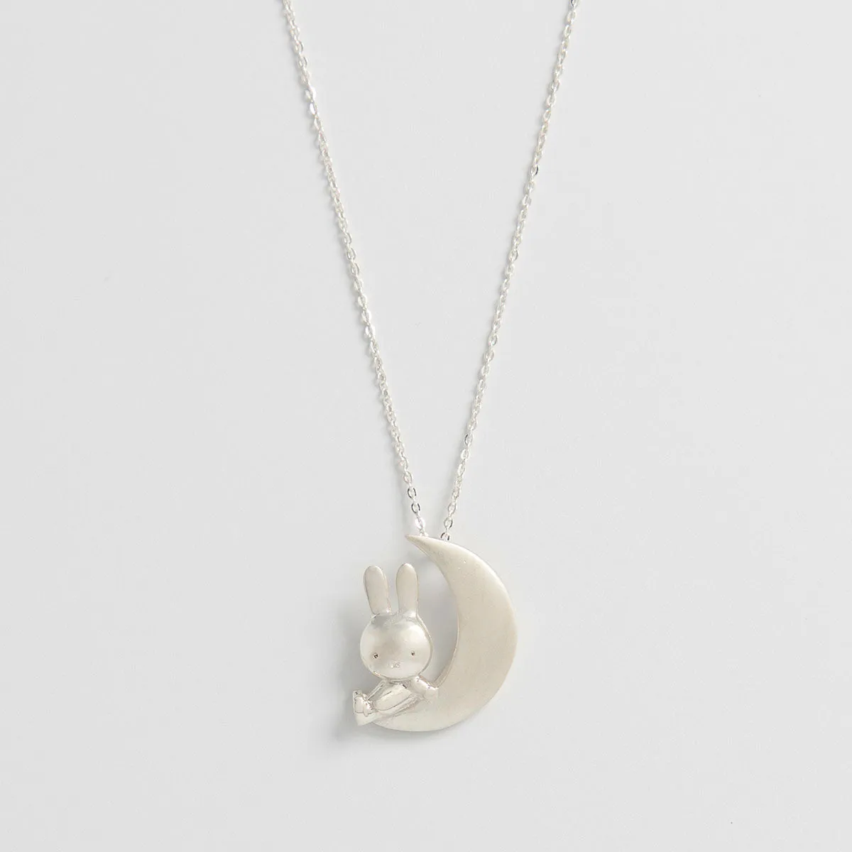 Miffy & The Moon Necklace (Sterling Silver) sold by Licensed to Charm
