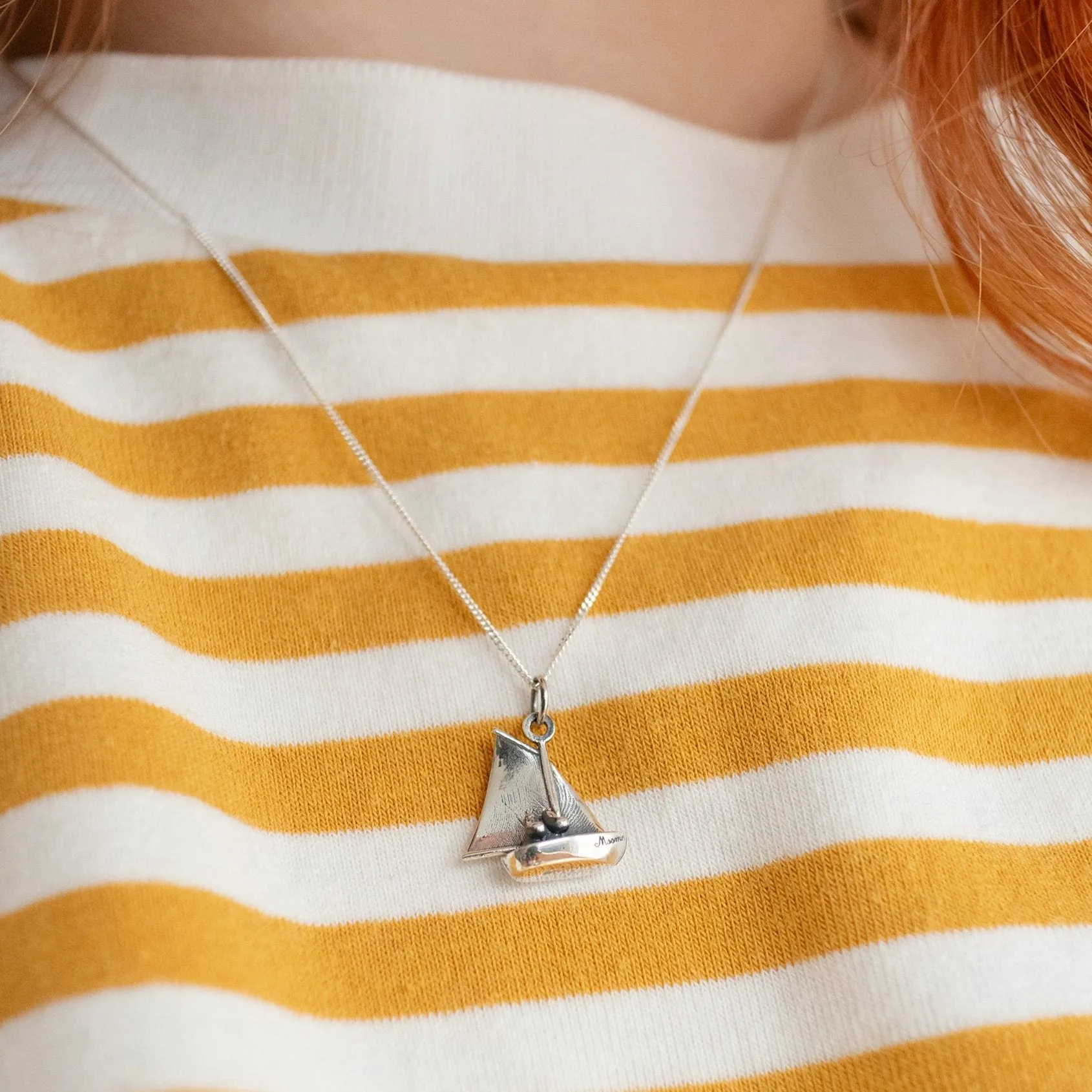Moomins Sailing Boat Necklace (Sterling Silver) sold by Licensed to Charm