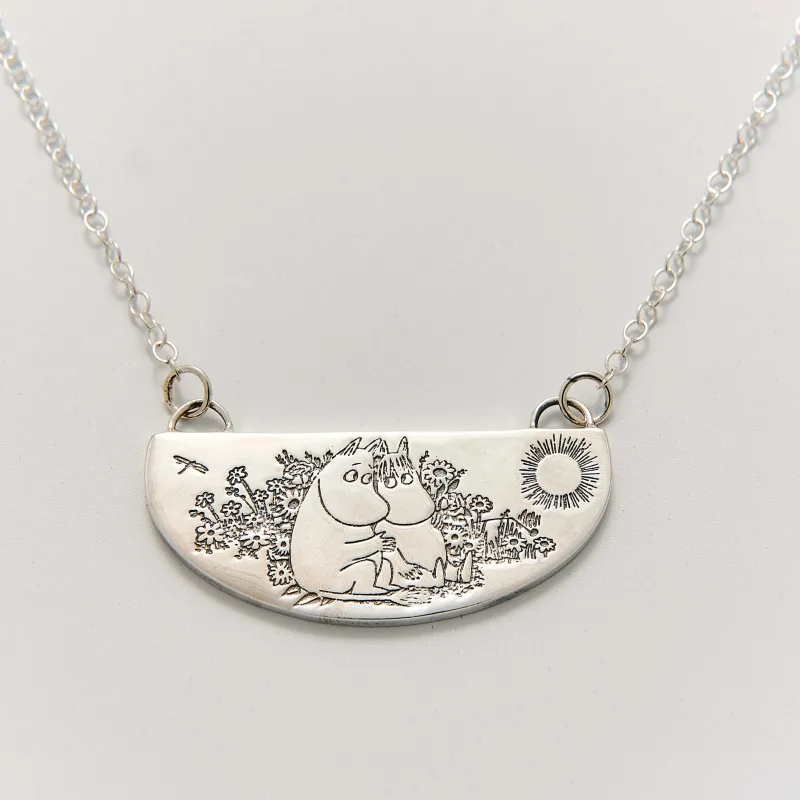 Moomin Friends Among Flowers Necklace (Sterling Silver) sold by Licensed to Charm
