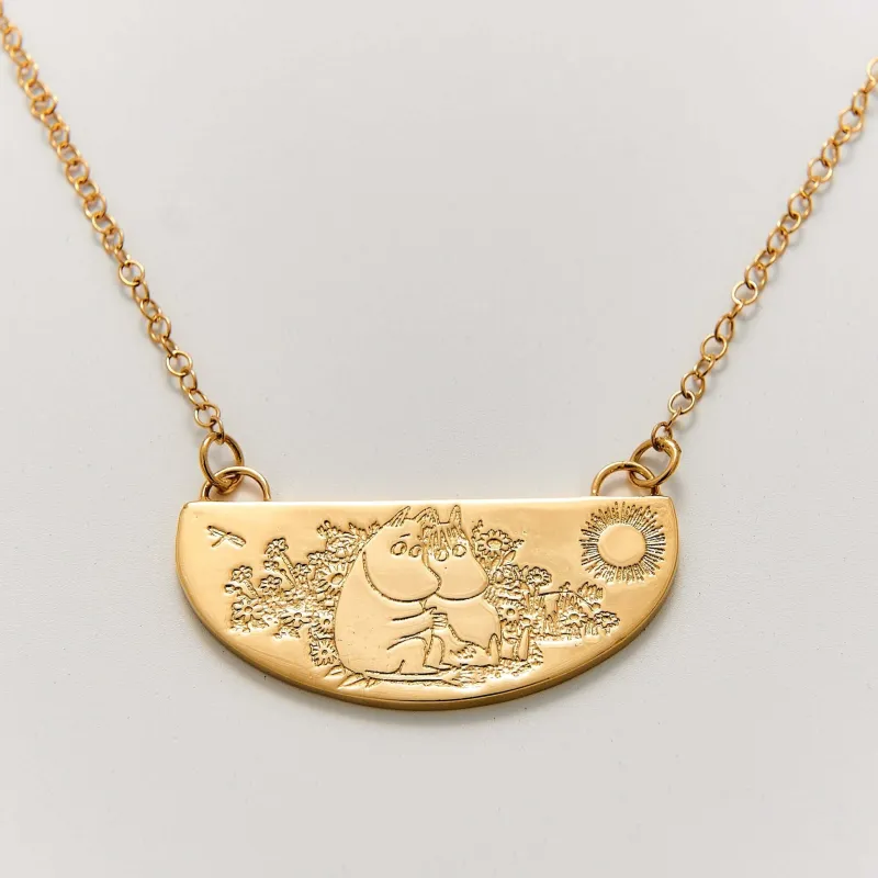 Moomin Friends Among Flowers Necklace (18ct Gold Vermeil) sold by Licensed to Charm