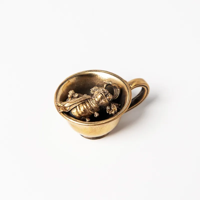 Worm in a Cup Bronze Miniature – Official Labyrinth Collectable sold by Licensed to Charm