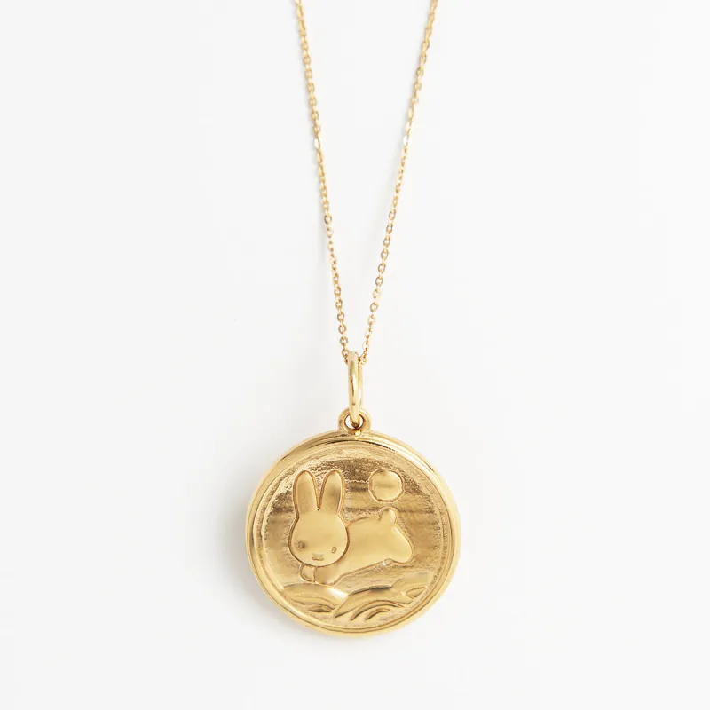 Miffy Medallion Necklace (18ct Gold Vermeil) sold by Licensed to Charm