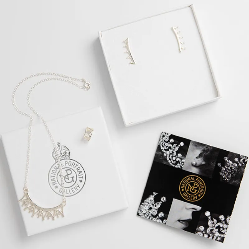 Royal Radiance Crown Jewellery Gift Set (Sterling Silver) made by Licensed to Charm