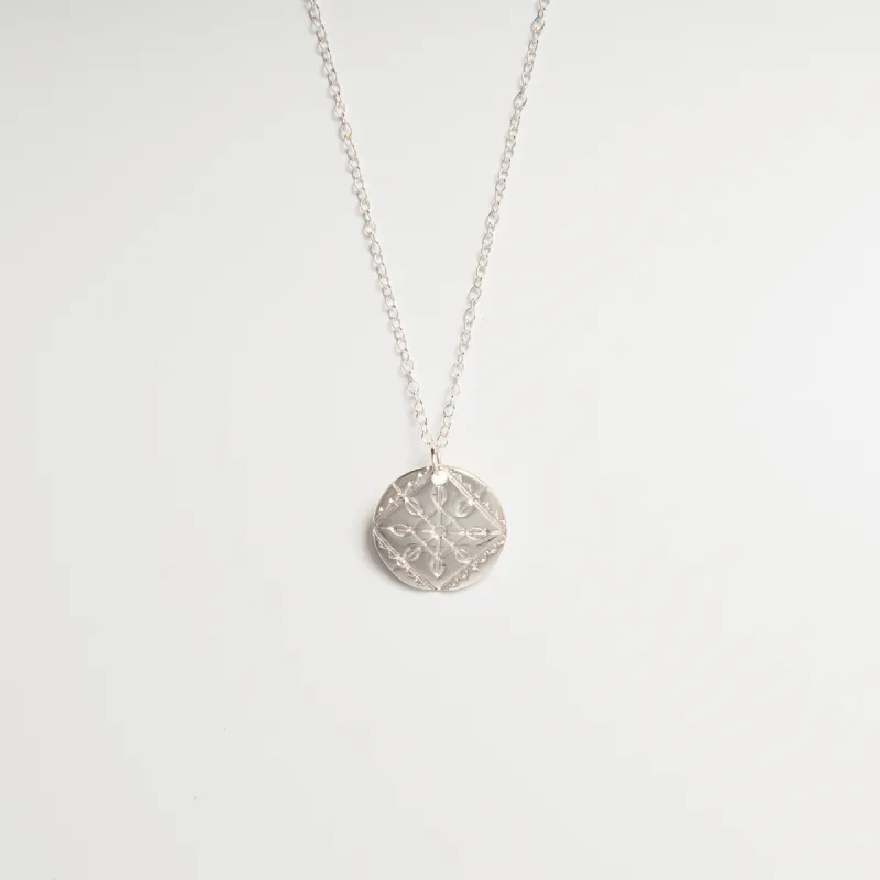 Solid Lace Necklace (Sterling Silver) made by Licensed to Charm