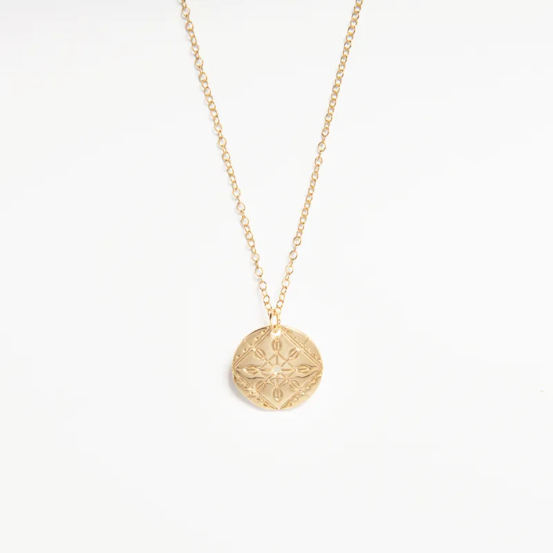 Solid Lace Necklace (18ct Gold Vermeil) made by Licensed to Charm