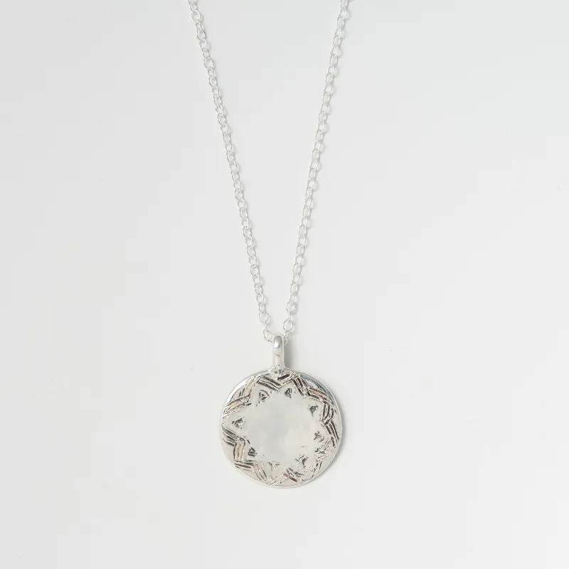 Frida Kahlo Disc Necklace (Sterling Silver) sold by Licensed to Charm