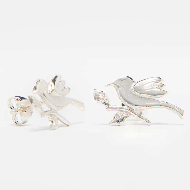 Frida Kahlo Bird Stud Earrings (Sterling Silver) made by Licensed to Charm