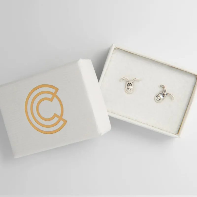 Gromit Stud Earrings (Sterling Silver) sold by Licensed to Charm