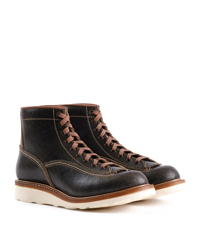 DONKEY PUNCHER BOOTS / HORWEEN WAXED FLESH DARK BROWN made by John Lofgren