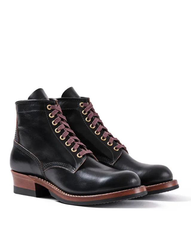 WEBSITE EXCLUSIVE OFFER / STEEL GANG BOOTS / HORWEEN BLACK TEACORE HORSEHIDE made by John Lofgren