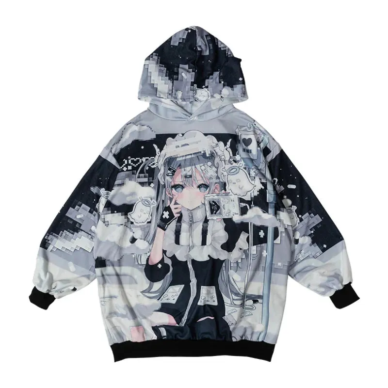 Hoodie- Oversized Gameover Hoodie sold by Anthony Wang