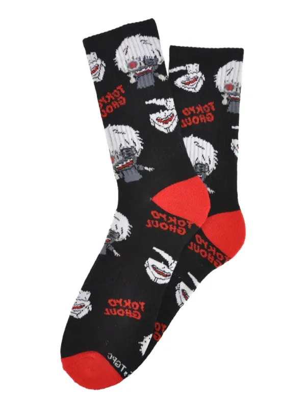 Sock- Tokyo Ghoul Kaneki Athletic Crew Sock sold by Anthony Wang