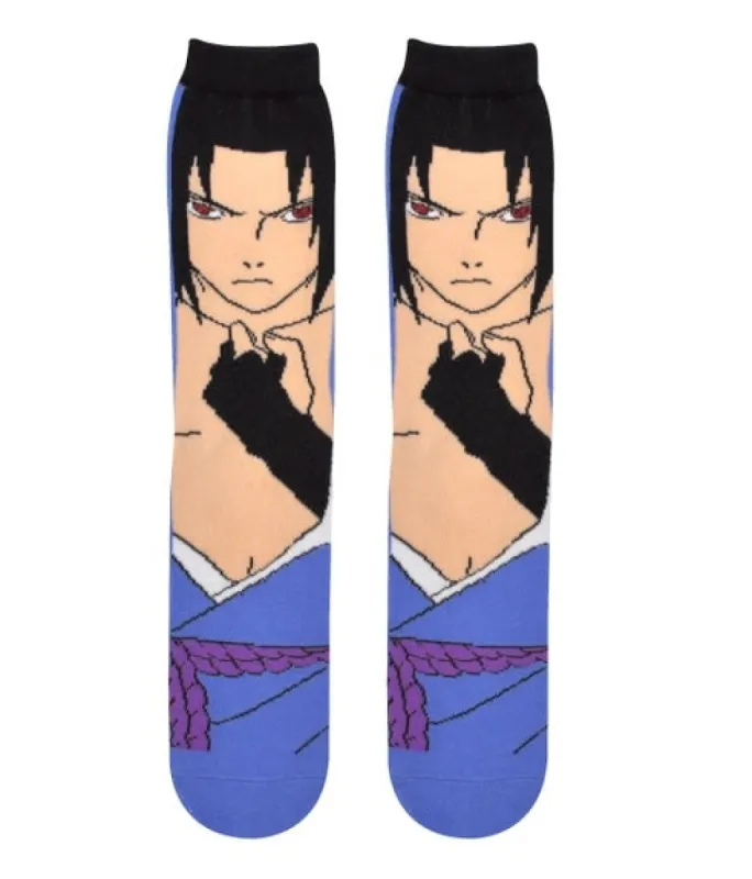 Sock- Naruto Shippuden Sasuke Crew Socks sold by Anthony Wang