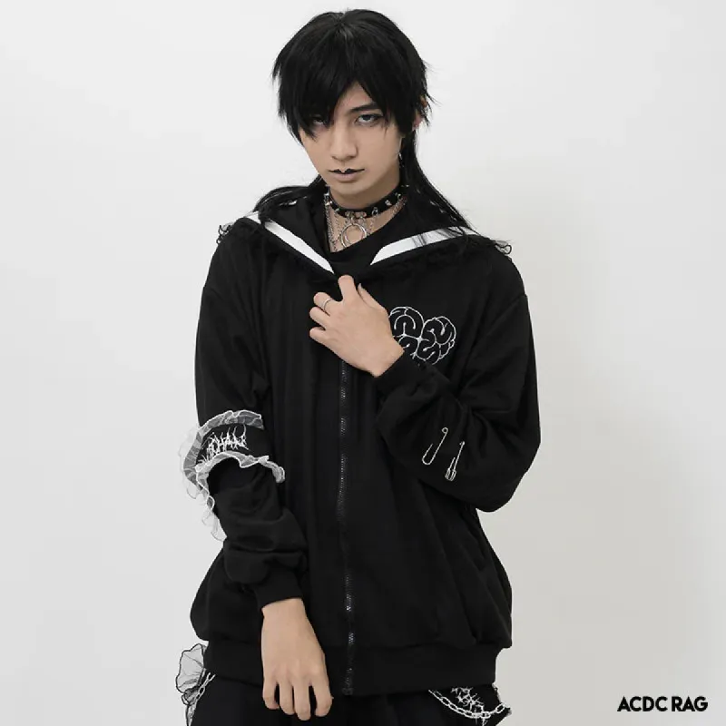 Jacket- Unisex Brain Girl Sailor Jacket sold by Anthony Wang