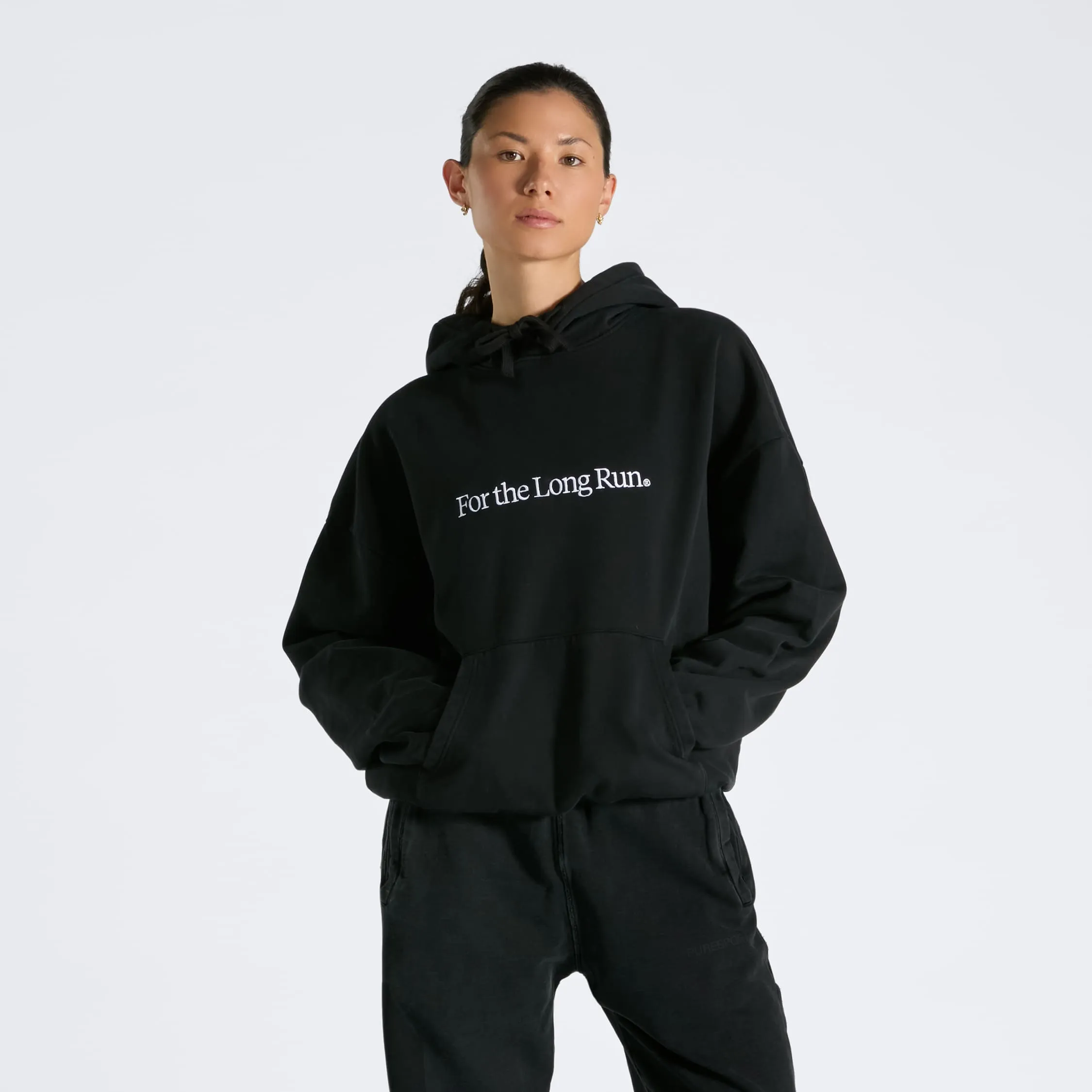 For the Long Run® Embroidered Hoodie sold by Puresport product image thumbnail 3