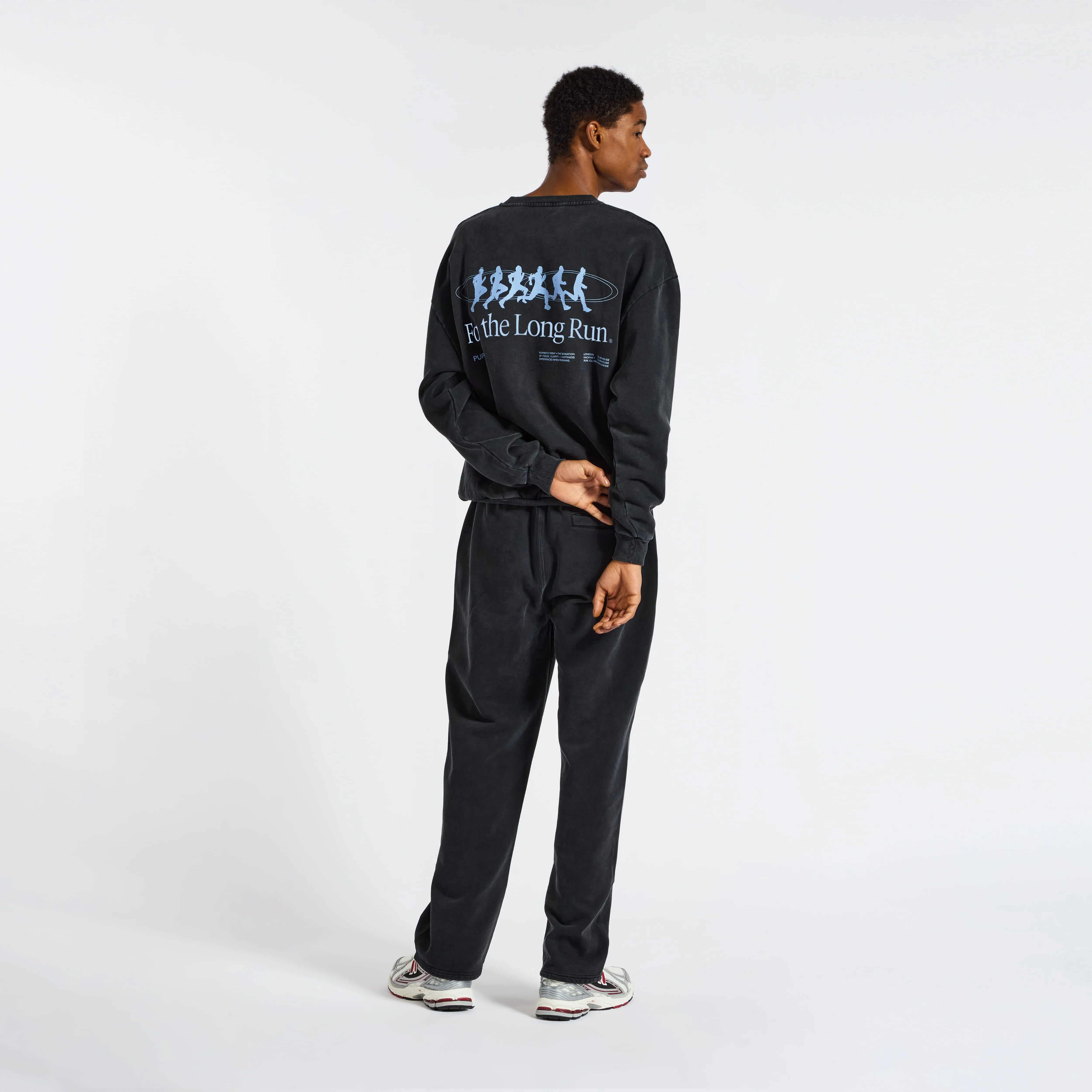 For the Long Run Crewneck - Washed Black sold by Puresport product image thumbnail 3