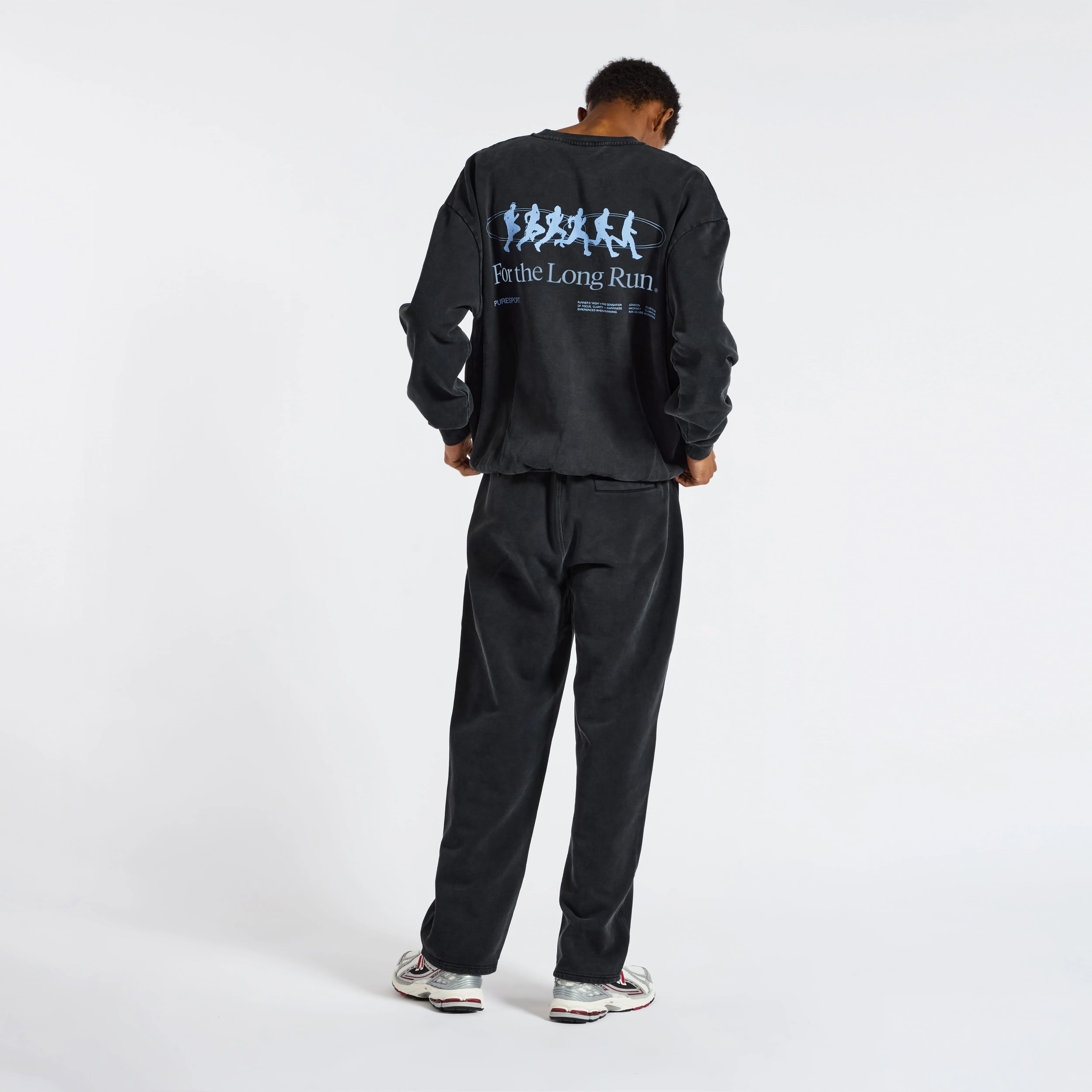 For the Long Run Crewneck - Washed Black sold by Puresport product image thumbnail 5