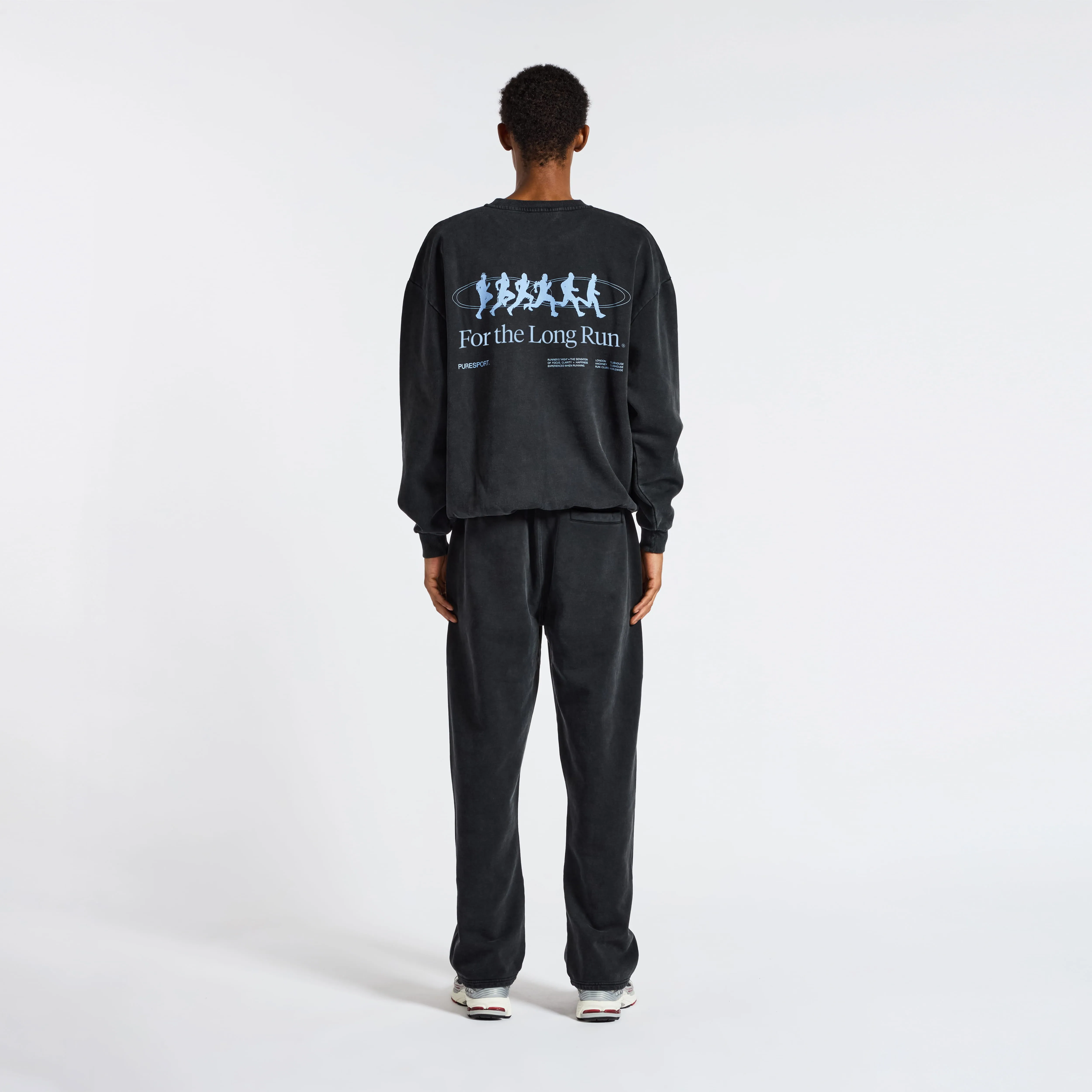 For the Long Run Crewneck - Washed Black sold by Puresport product image thumbnail 4