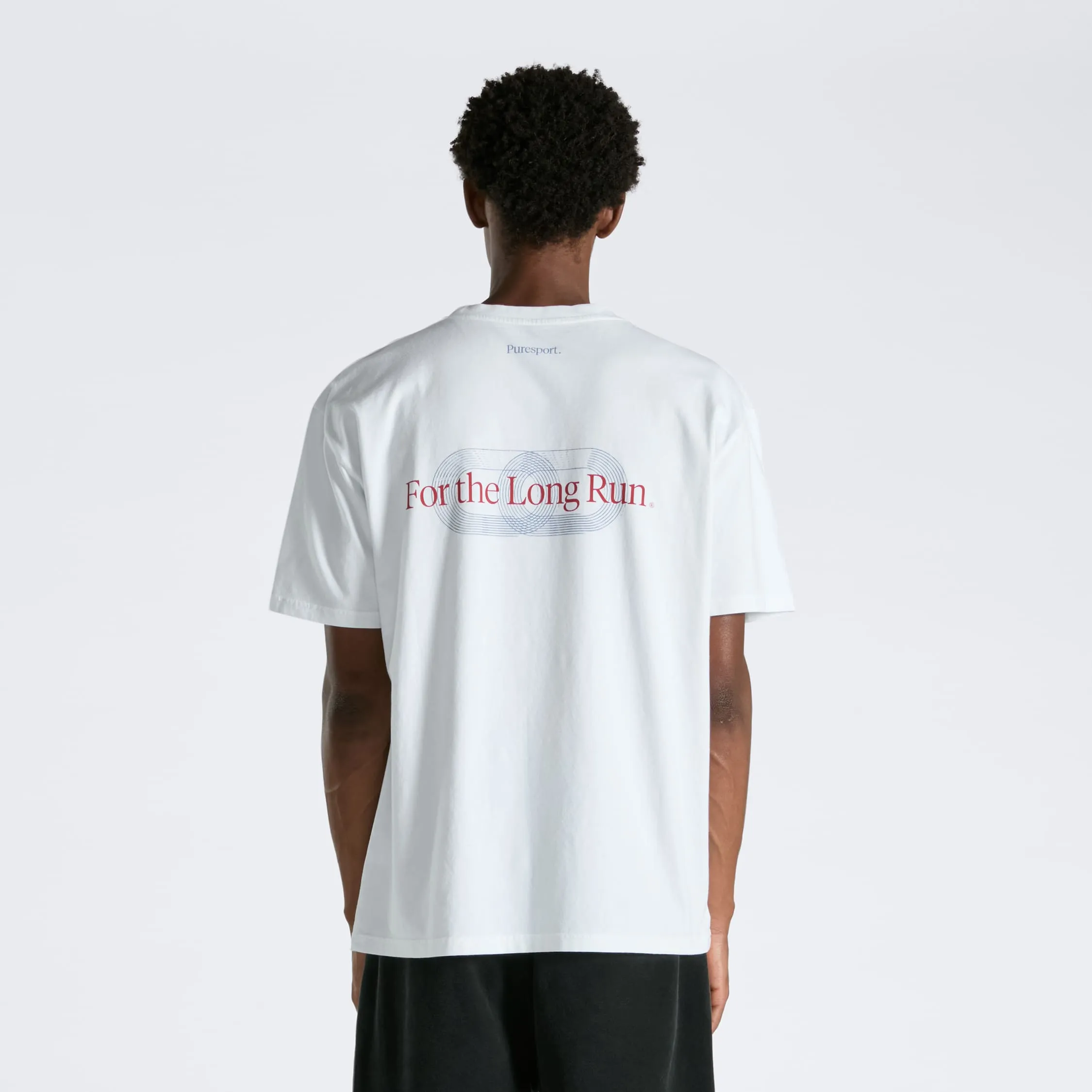 For the Long Run® Track T-Shirt - White sold by Puresport product image thumbnail 3