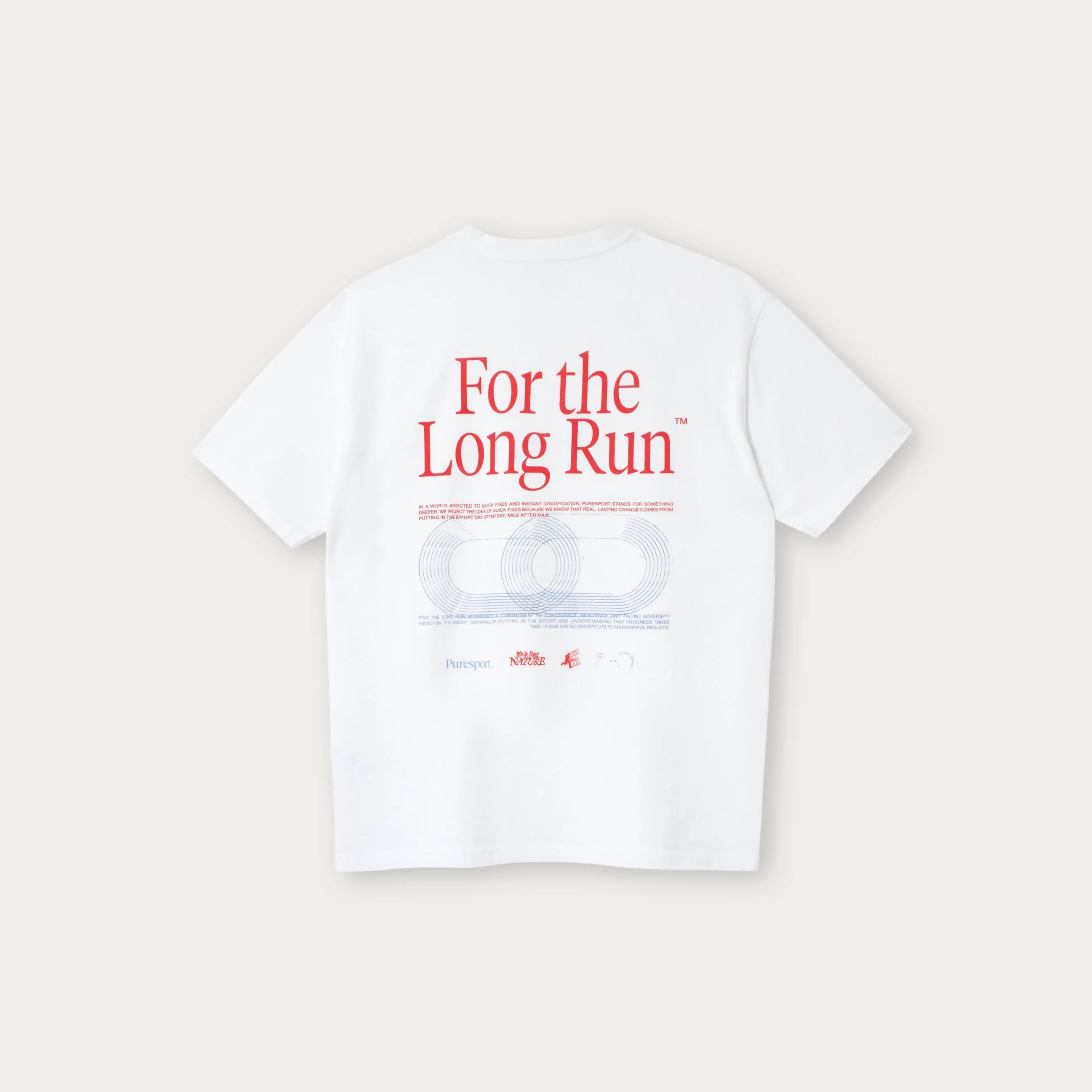 For the Long Run® T-Shirt - White sold by Puresport