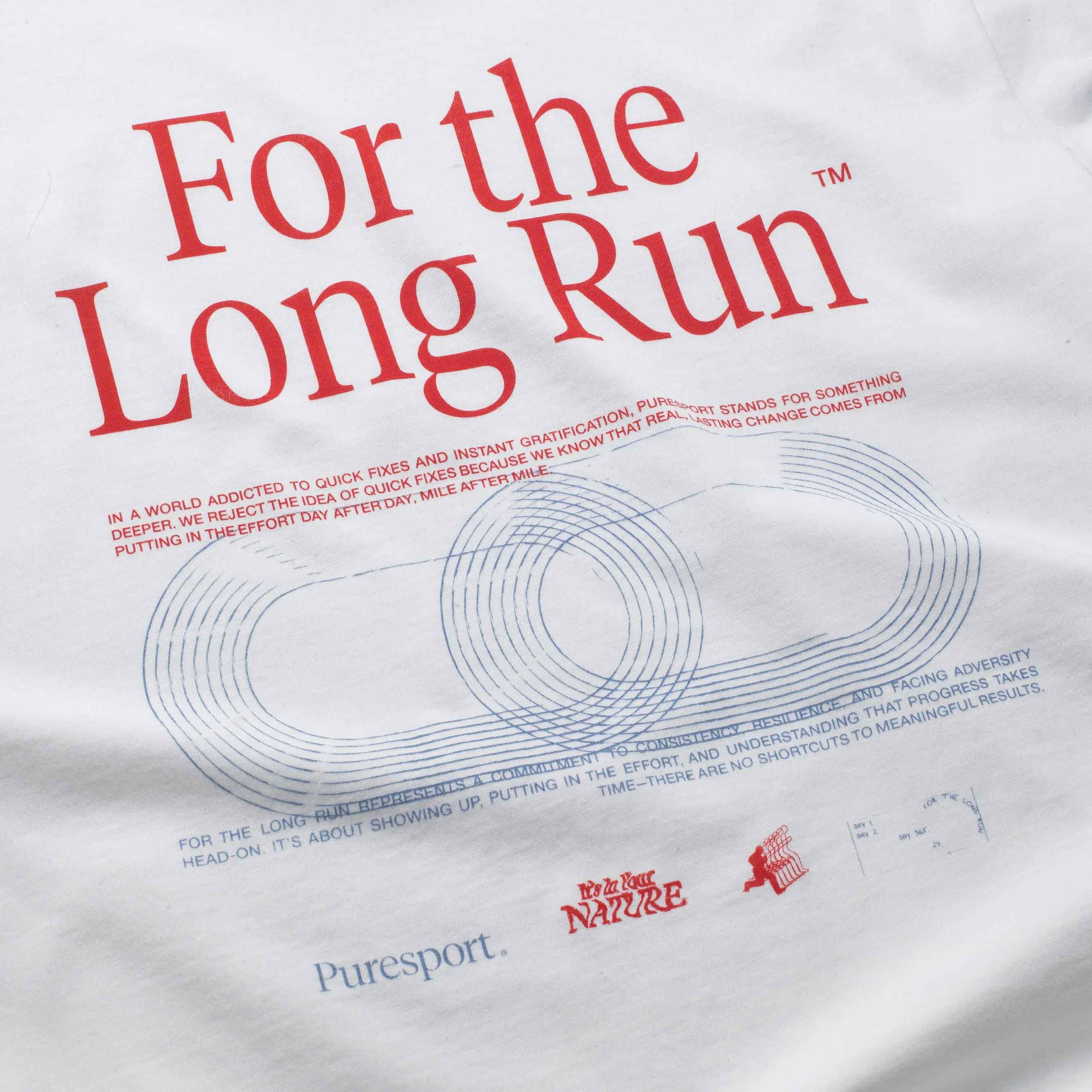 For the Long Run® T-Shirt - White sold by Puresport product image thumbnail 5