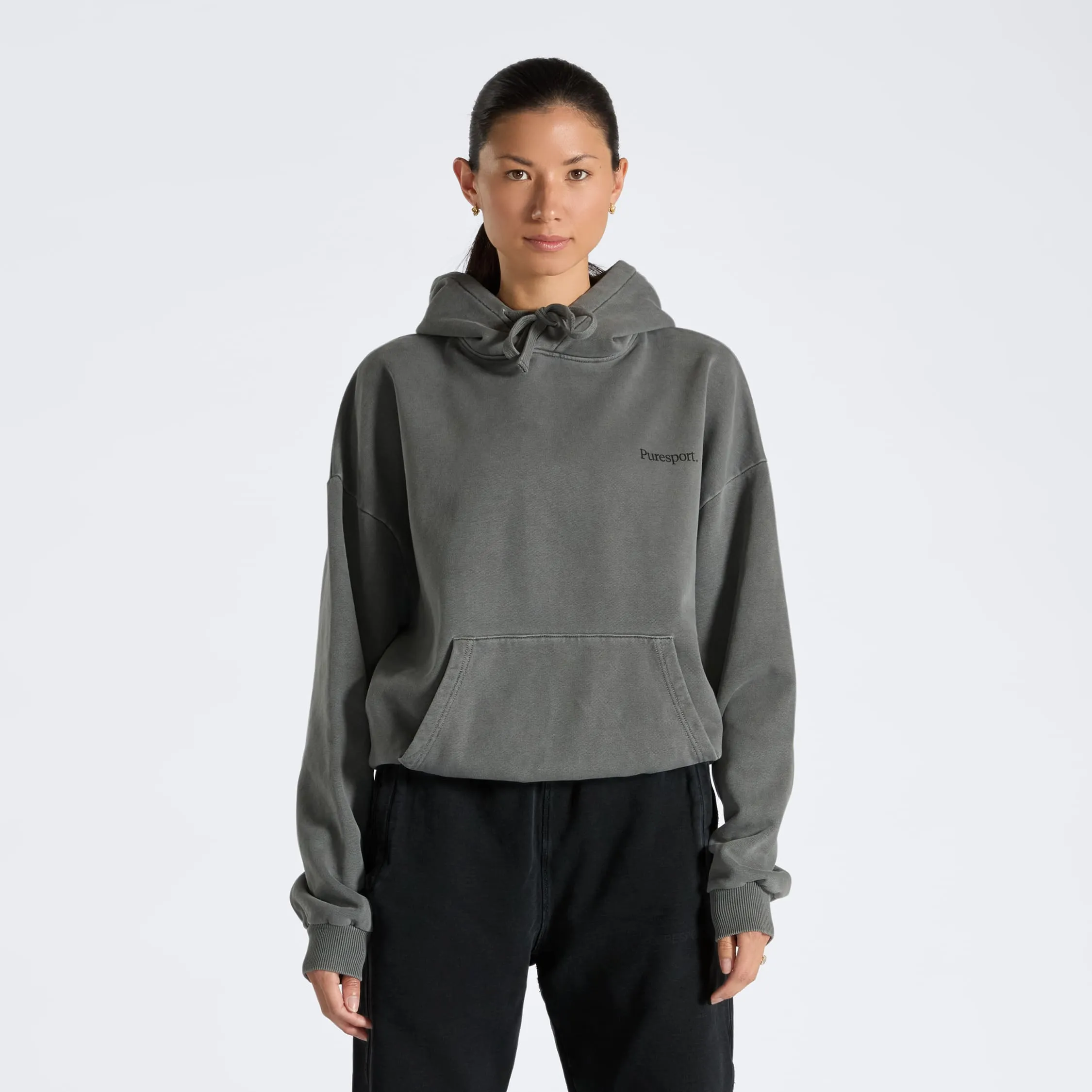 For the Long Run® Hoodie - Washed Grey sold by Puresport product image thumbnail 5