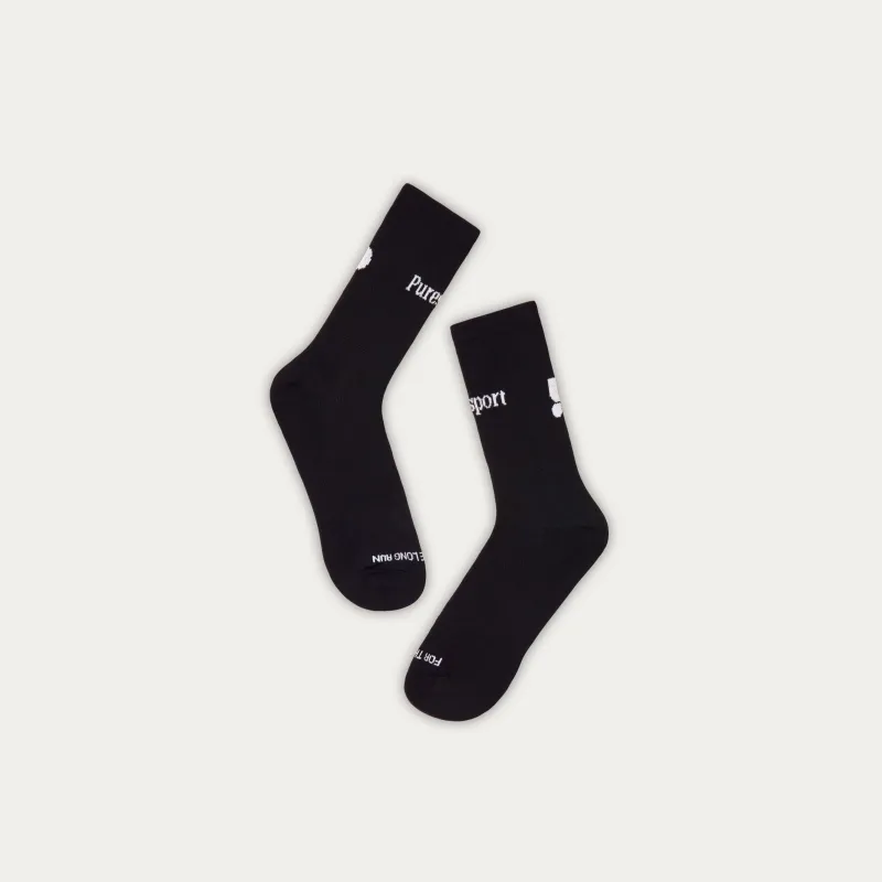 Performance Running Socks - Black made by Puresport