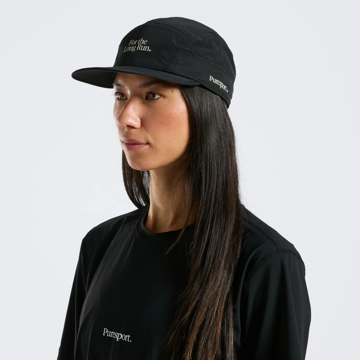Perforated Running Cap - For the Long Run® - Black sold by Puresport product image thumbnail 4