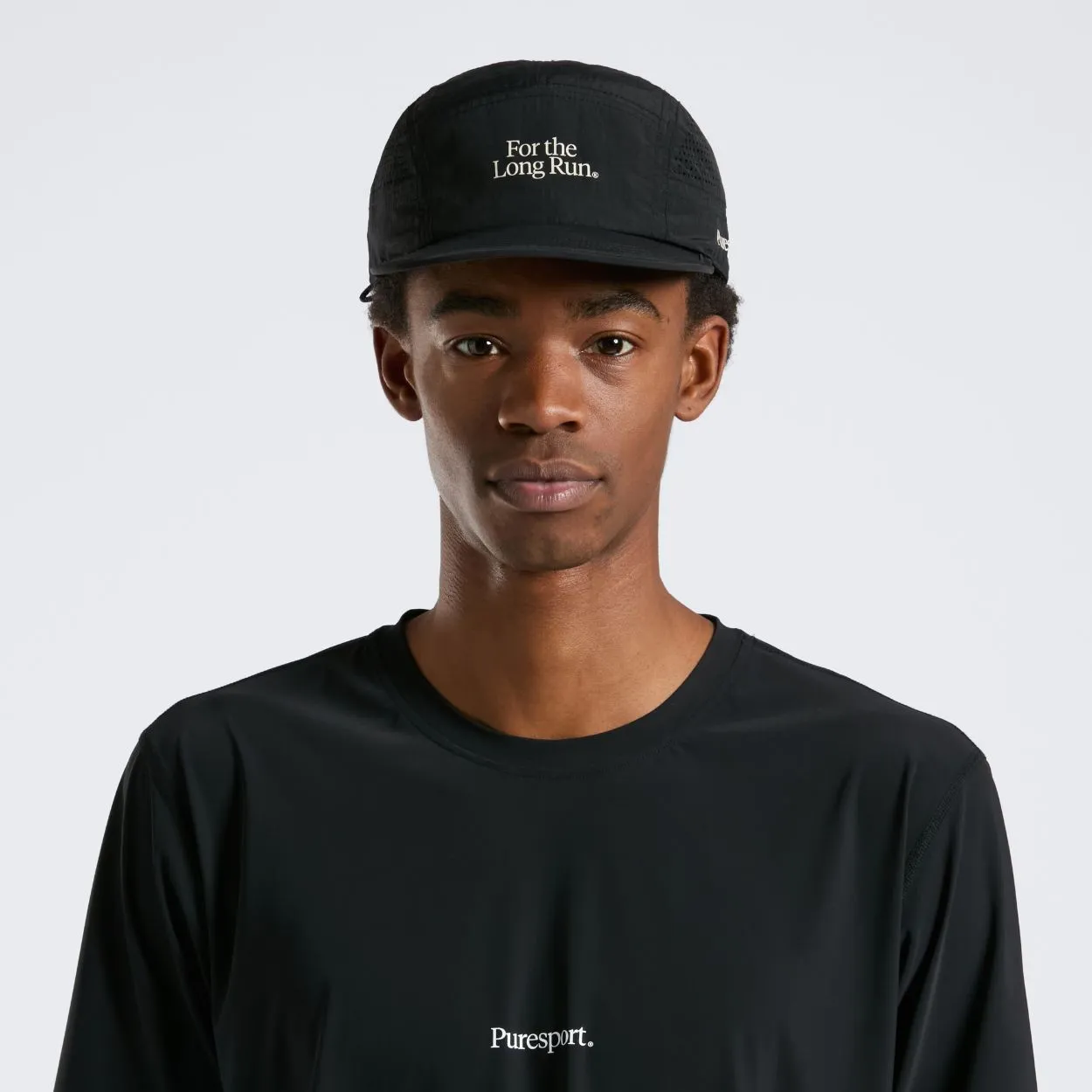 Perforated Running Cap - For the Long Run® - Black sold by Puresport product image thumbnail 2