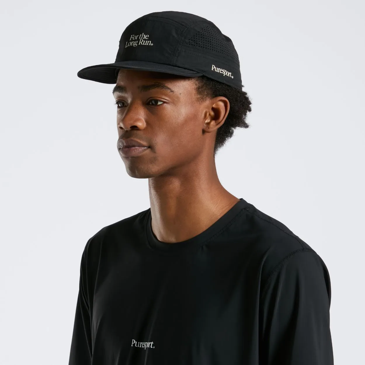 Perforated Running Cap - For the Long Run® - Black sold by Puresport product image thumbnail 3