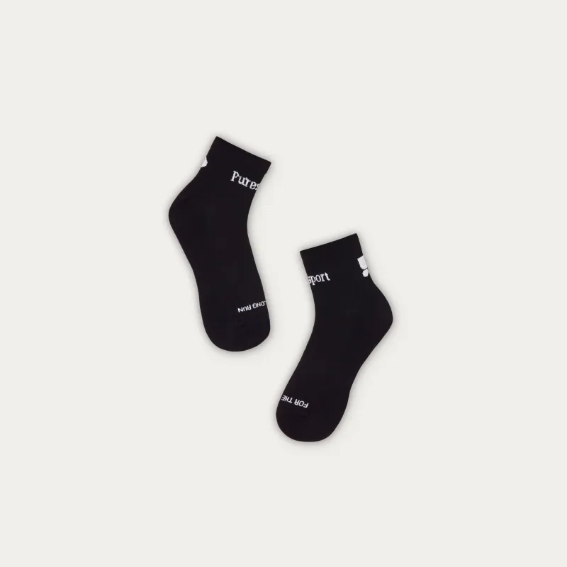 Performance Ankle Socks - Black made by Puresport