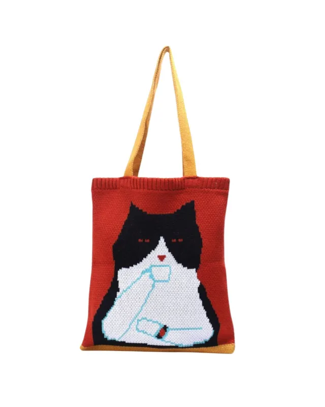 The Kit-tea Knit Bag sold by Kina and Tam