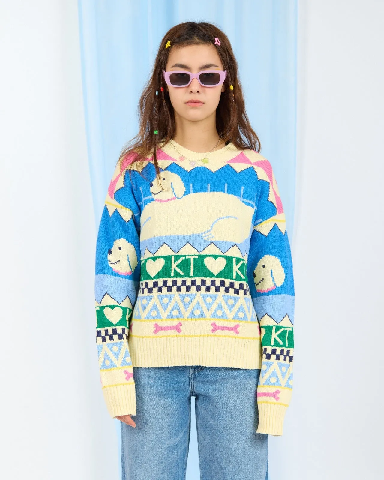 The Dog Tales Sweater sold by Kina and Tam