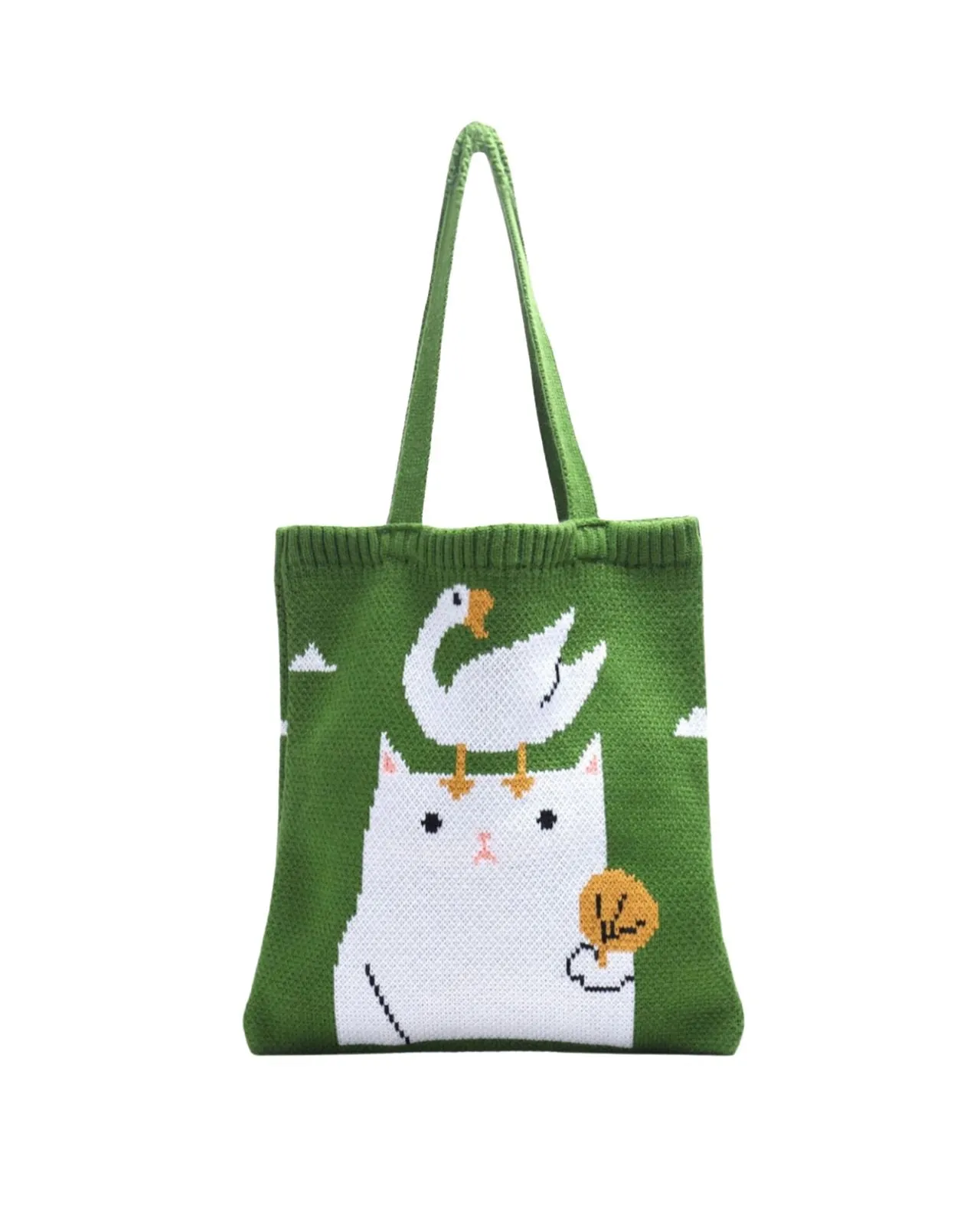 The Odd Duo Knit Bag sold by Kina and Tam